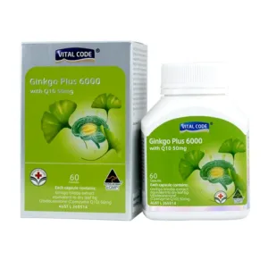 Vital Code Ginkgo Plus 6000 with Q10 50mg 60 viên