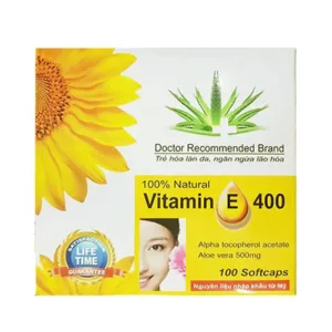 Vitamin E 400 USA Pharma 10 vỉ x 10 viên