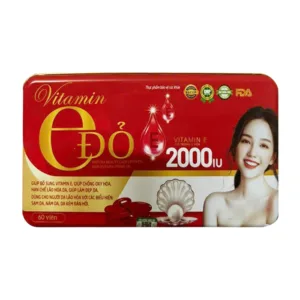 Vitamin E Đỏ 2000IU Diophaco 12 vỉ x 5 viên