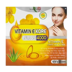 Vitamin E Kore Pluss 4000 DK pharma 10 vỉ x 10 viên