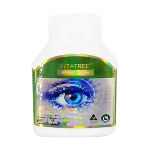 Viên bổ mắt Vitatree Bilberry 1000mg Hộp 60 viên