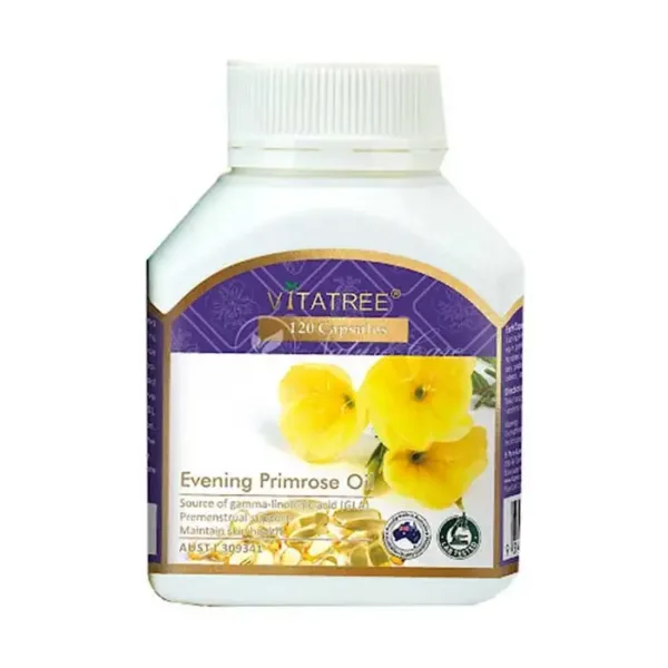 Tinh dầu hoa anh thảo Vitatree Evening Primrose Oil Hộp 120 viên