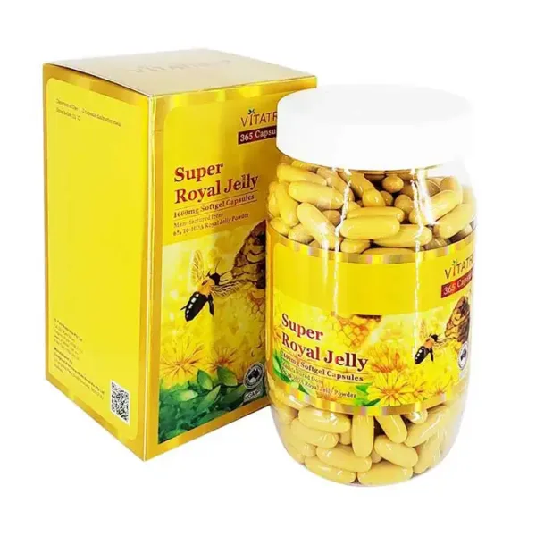 Sữa ong chúa Vitatree Super Royal Jelly 1600mg Hộp 365 viên