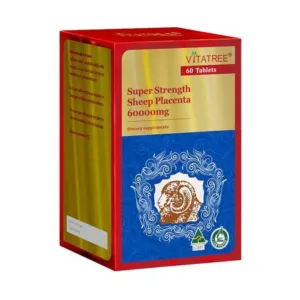 Viên uống nhau thai cừu Vitatree Strength Sheep Placenta 60000mg 60 viên