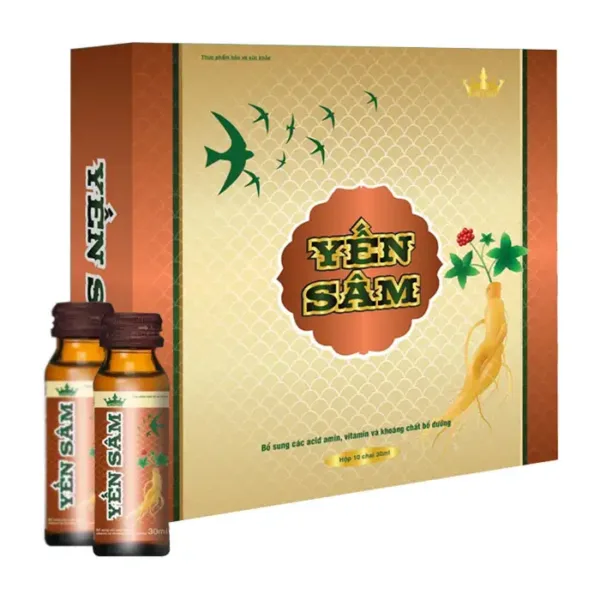 Yến Sâm Kingphar dành cho người tiểu đường 10 chai