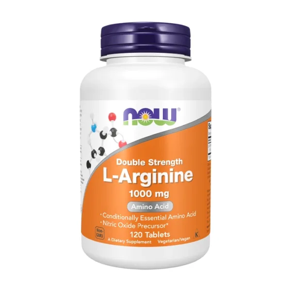 L-Arginine 1000mg Double Strength Now Foods 120 viên