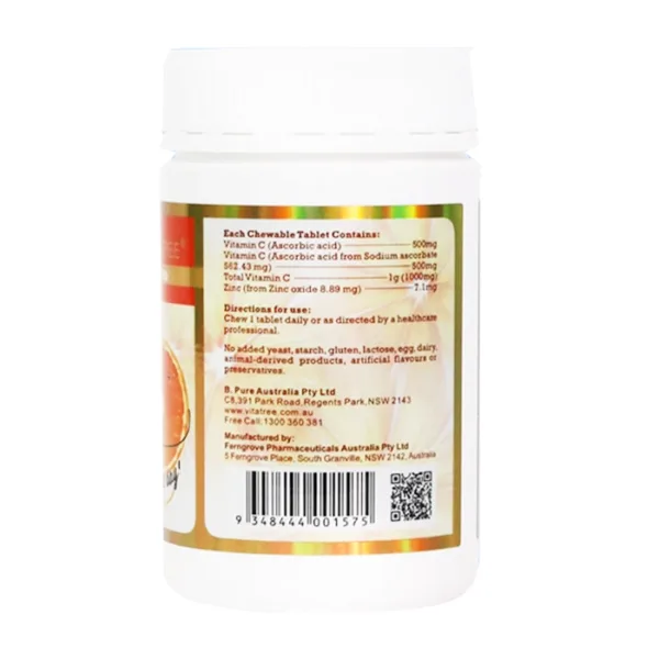 Vitamin C 1000mg With Zinc Vitatree 100 viên