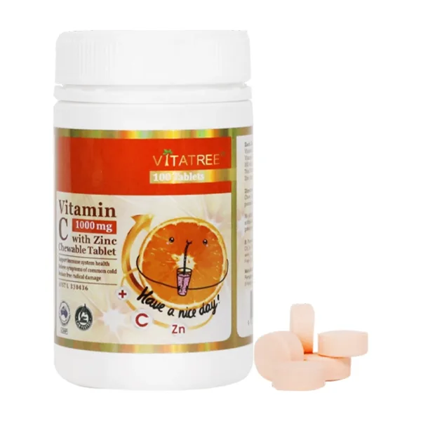 Vitamin C 1000mg With Zinc Vitatree 100 viên